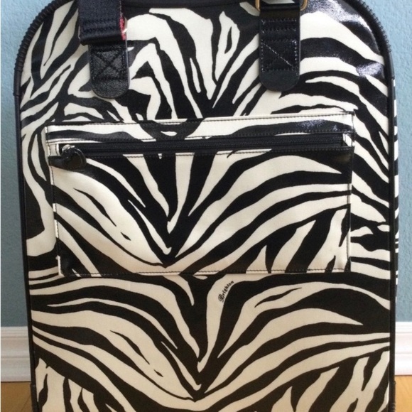 Brighton 22” Weekender Carry-On Zebra Print Luggage LIMITED EDITION - Picture 3 of 12